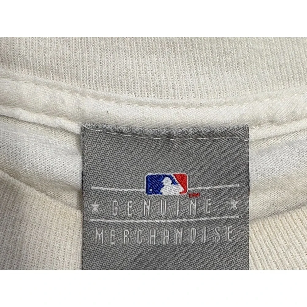 Florida Marlins Genuine Merchandise MLB Shirt‎ Mens White Medium Vintage 90s